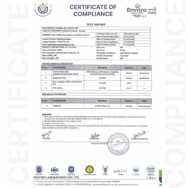 Pure A2 Gir Cow Ghee – Traditional Vedic Purity for Modern Wellness