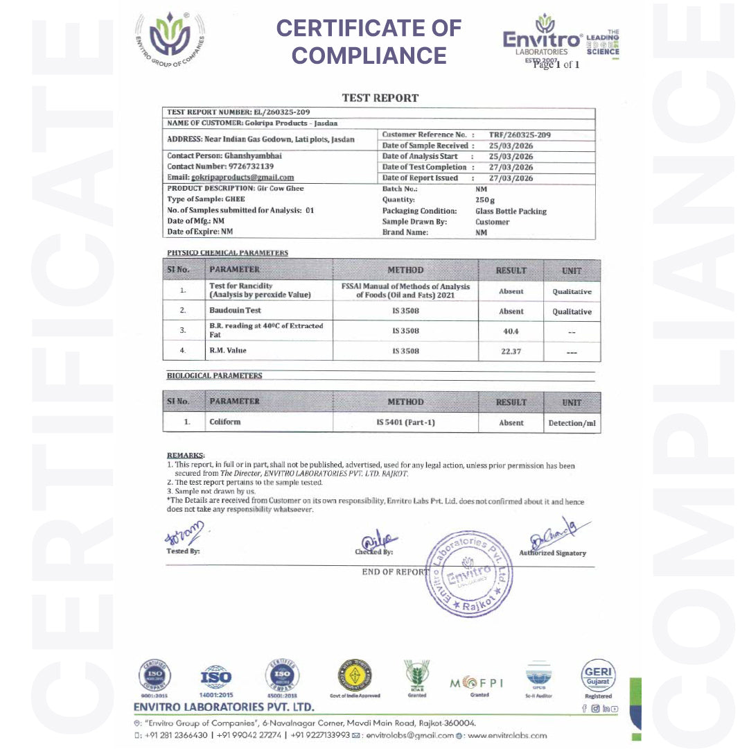 Pure A2 Gir Cow Ghee – Traditional Vedic Purity for Modern Wellness