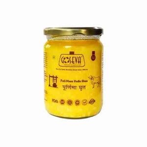 Goseva Purnima Ghrita | Full Moon Cultured A2 Gir Cow Bilona Ghee | Vedic Sattvic Superfood