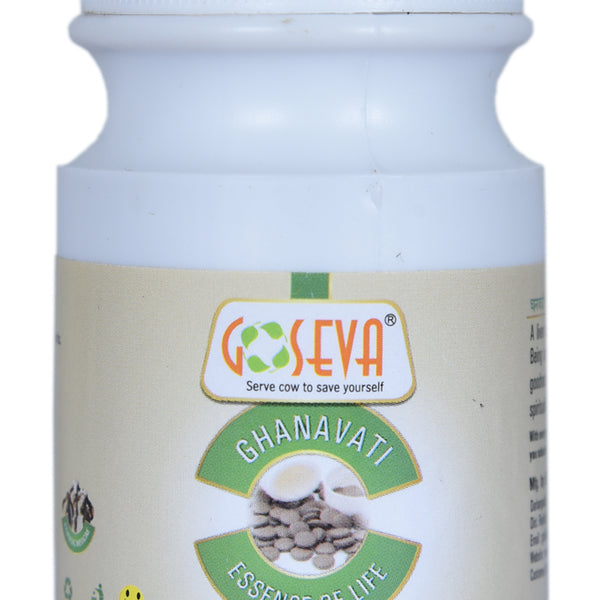 Gomutra Ghanvati 120 Tablets - Ayurvedic Cow Urine Vati | Goseva