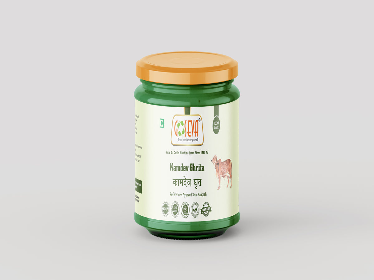 Kamdev Ghrita - A2 Gir Cow Ghee Ayurvedic Vitality Rasayana | Goseva