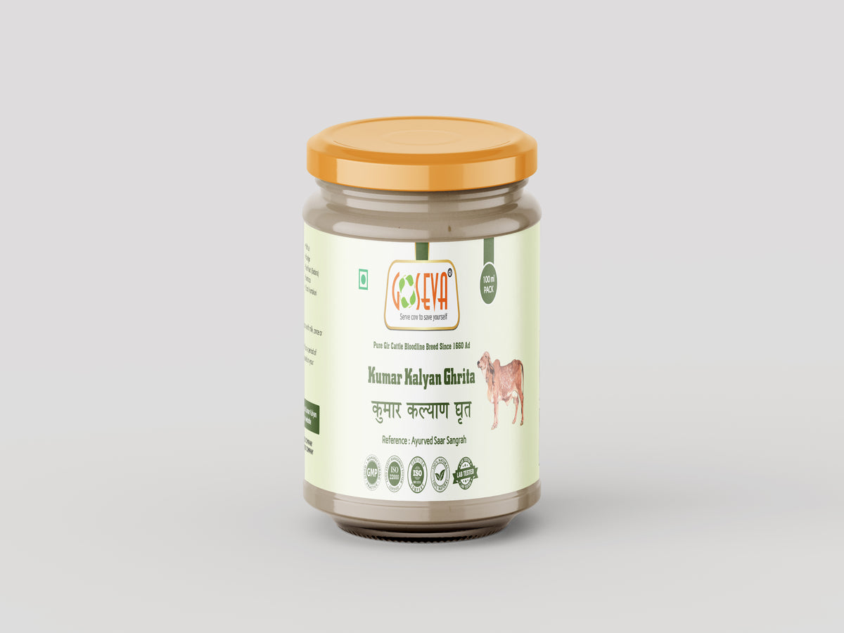 Kumar Kalyan Ghrita - A2 Gir Cow Ghee Ayurvedic Immunity Support for Kids | Goseva