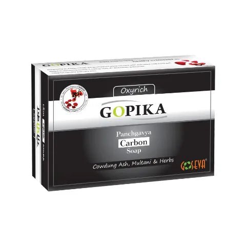 Charcoal Soap 75G - Activated Carbon Panchgavya Body Soap | Goseva