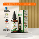 Goseva Brahmi Nasal Drops | Vedic A2 Gir Cow Ghee Nasya | Ayurvedic Brain & Memory Support Ghrita - Goseva