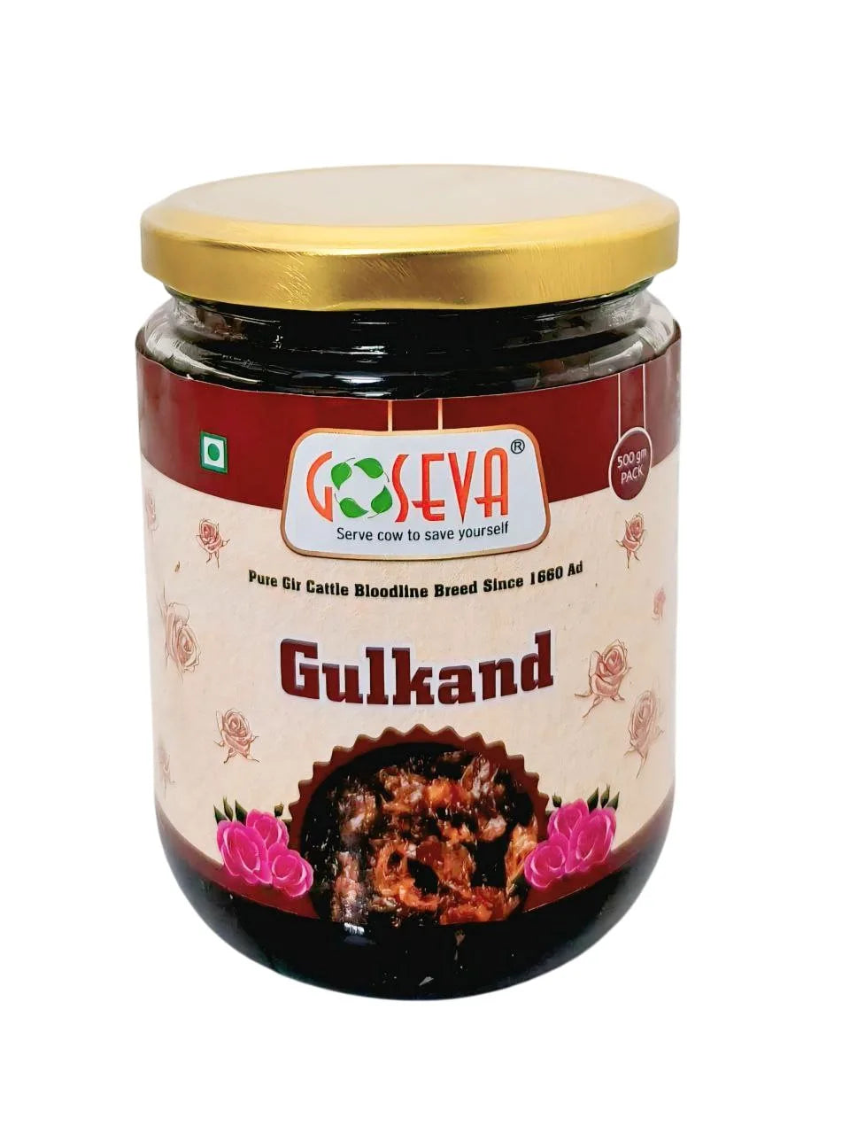 Goseva Ayurvedic Gulkand made from desi rose petals and mishri