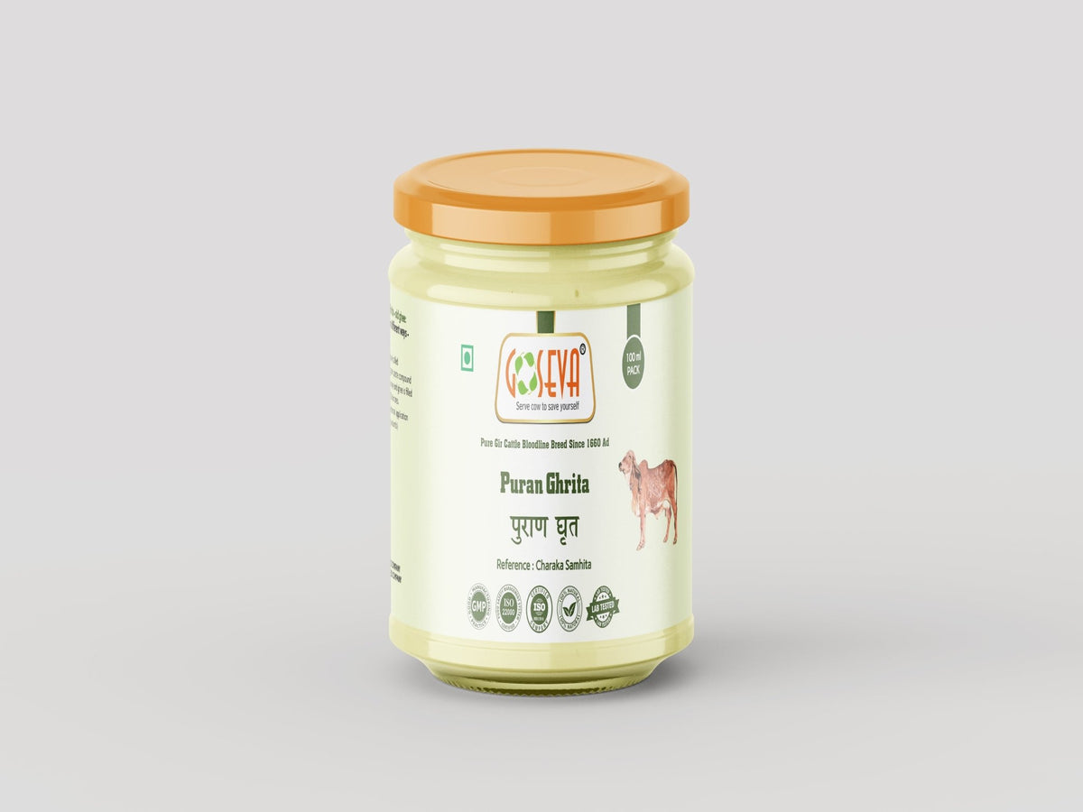 Puran Ghrita - Aged A2 Gir Cow Ghee Ayurvedic Rasayana | Goseva