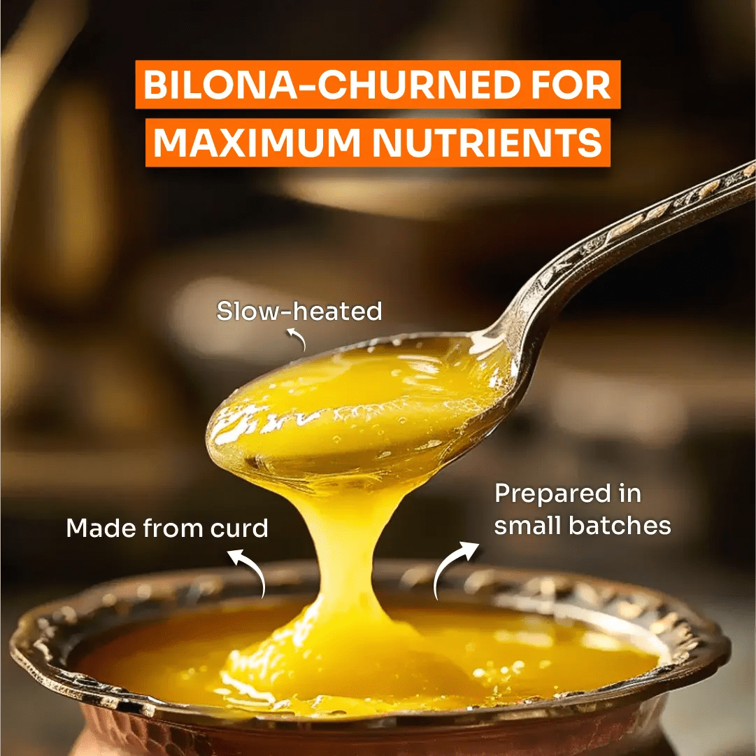 Pure A2 Gir Cow Ghee 5 Liter Dolchi – Bilona Churned Traditional Desi Cow Ghee - Goseva