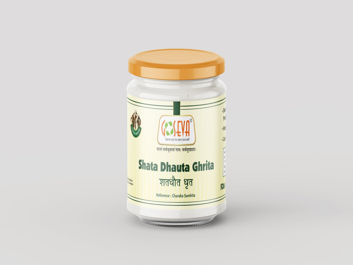 Shat Dhaut Ghrita - 100x Washed A2 Gir Cow Ghee Ayurvedic Skin Balm | Goseva